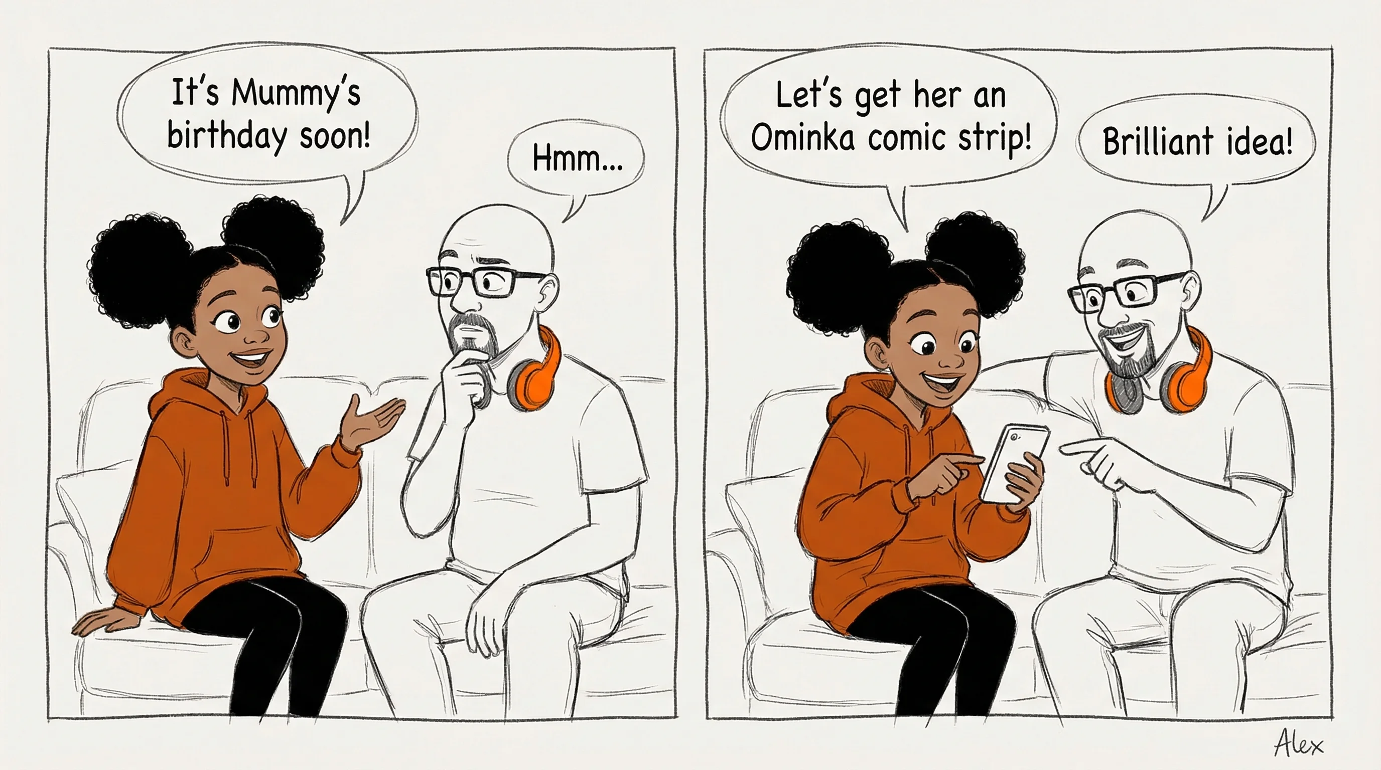 Dan and Omi choosing an occasion - Just Because is the best one!